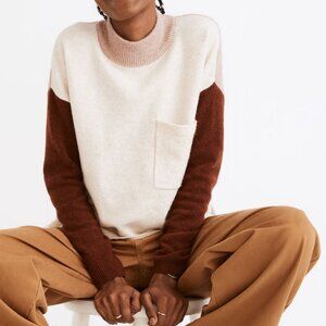 NWT Redmond Mockneck Pocket Sweater in Colorblock in Sz XX-Small